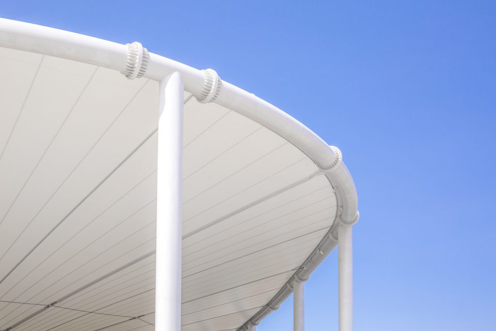 Structure textile ACS de grande portée en environnement exigeant