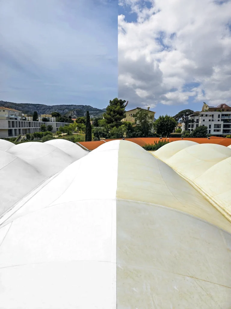 Chantier de rentoilage d'une structure textile existante