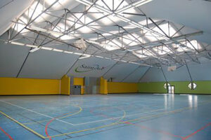 Plafond tendu salle de sports