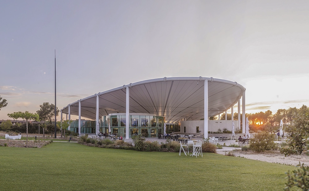 Thecamp architecture sunset